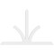Ekena Millwork Richland Architectural Grade PVC Gable Bracket, 108"W x 72"H x 2"D x 6"F, 16/12 Pitch GBP108X72X0206RIC00 - alternate 4